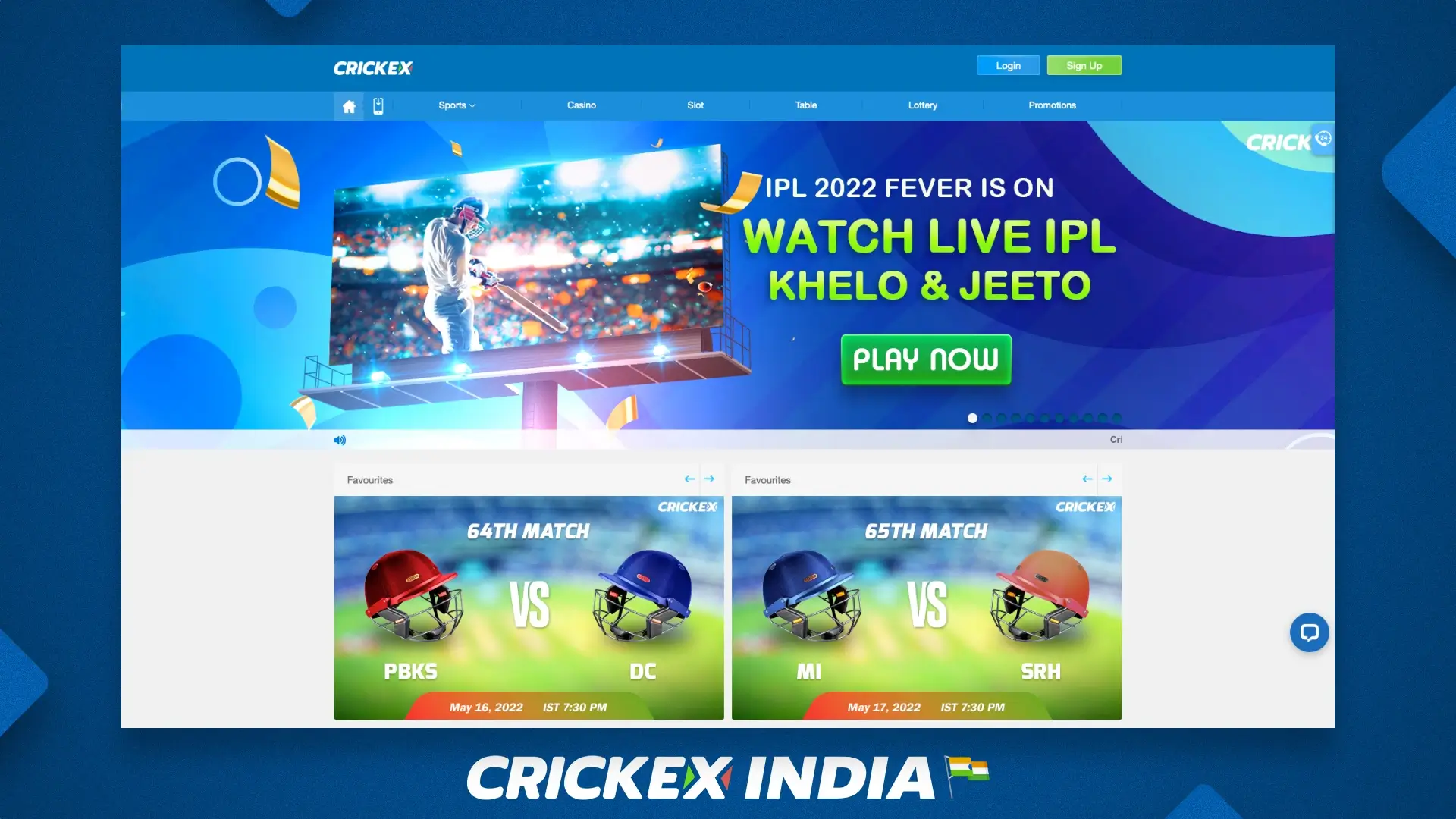 Basic information about the Crickex company in India